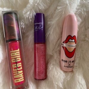 MAC Limited edition lipstick & 2 MAC Lipgloss